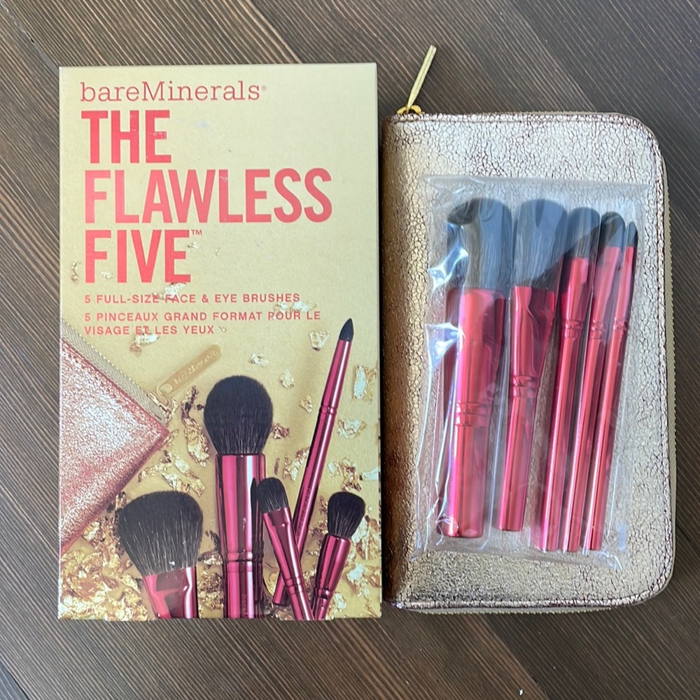 NEW The Flawless five brush collection bare minerals